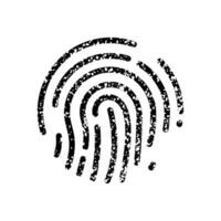 Fingerprint Silhouette Icon. Finger Print Pictogram. Thumbprint, Biometric Identity Sign. Unique Human Imprint, ID Symbol. Digital Privacy Security, Use Safe Password. Isolated Vector Illustration.