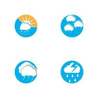 Rain icon and symbol vector template illustration