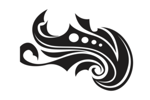 Black Tribal Tattoo With Transparent Background png