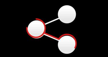 partager icône bouton pour site Internet. diffusion point video