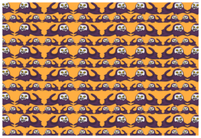 Halloween Monster Pattern Background png