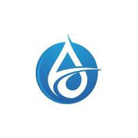 plantilla de logotipo de gota de agua vector