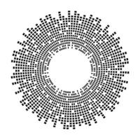 Abstract equalizer music sound wave circle vector icon symbol. logo design, round line icon, circle item, elements background, illustration