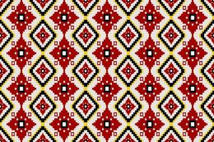 ethnic seamless Fabric textures pixel art style. vector