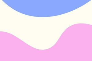 Minimalist abstract background, wavy shapes soft blue, white, pink pastel color. Vector illustration