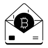 Cryptocurrency Trading Linear Icon vector