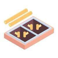 Plumbing Supplies Isometric Icon vector