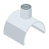 Plumbing Pipework Isometric Icon vector