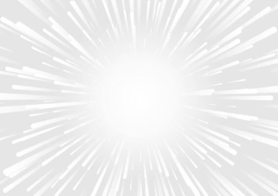 Grey white smooth rays abstract background