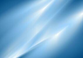 Bright blue smooth stripes abstract tech background vector