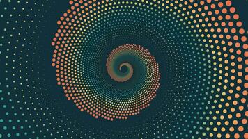 Abstract spiral rainbow color vortex logo background vector