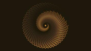 Abstract spiral vortex dotted background for your creative project. vector