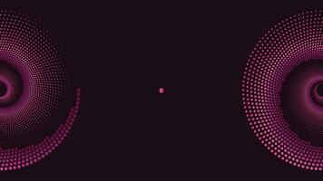 Abstract spiral dotted vortex shape purple color background. vector
