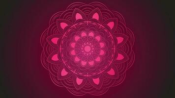 Abstract creative round spiral Mandala in dark background vector