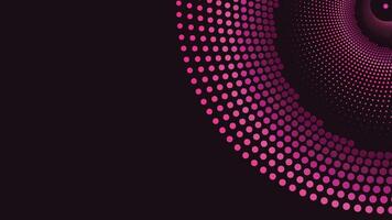 Abstract spiral dotted vortex shape purple color background. vector