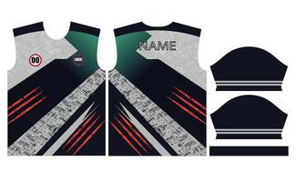 Soccer jersey design for sublimation or sports jersey design vector