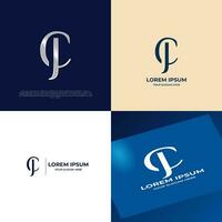 JC Initial Lettering Modern Luxury Logo Template for Business vector