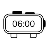 Trendy Digital Clock vector