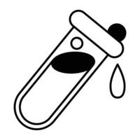 Trendy Test Tube vector