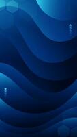 Abstract background dark blue color with wavy lines and gradients is a versatile asset suitable for various design projects such as websites, presentations, print materials, social media posts vector