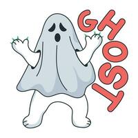 Trendy Ghost Concepts vector