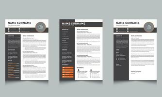 Resume Template Vector Design and Cover Letter