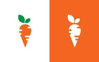 Carrot logo design vector