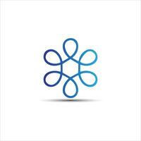 Spring shape logo design vector