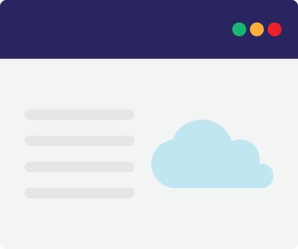navegador sitio web anfitrión vector