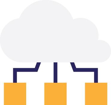 Cloud Computing Network vector