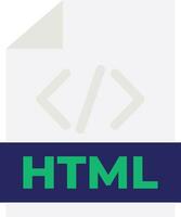 HTML File Format vector