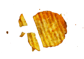 Krümel von Kartoffel Chips isoliert png