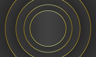 minimalist luxury black abstract background with circle pattern vector