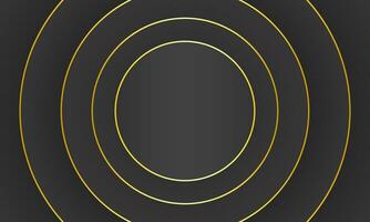 minimalist luxury black abstract background with circle pattern vector