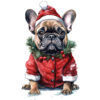 Cute pets in festive costumes, AI Generated png