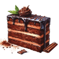 Delicious and colourful cakes, AI Generated png