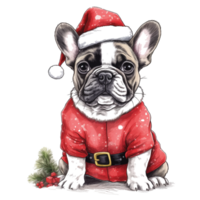 Cute pets in festive costumes, AI Generated png