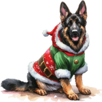 Cute pets in festive costumes, AI Generated png