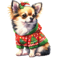 Cute pets in festive costumes, AI Generated png