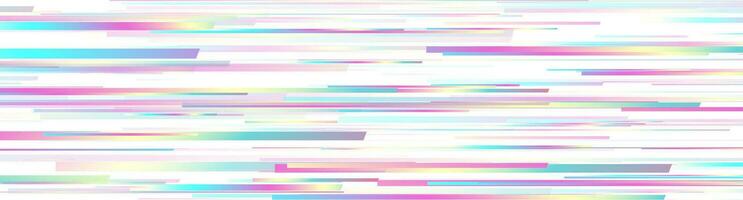 Holographic stripes geometric abstract tech banner vector