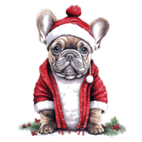 Cute pets in festive costumes, AI Generated png