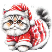 Cute pets in festive costumes, AI Generated png