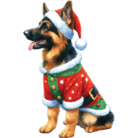 Cute pets in festive costumes, AI Generated png