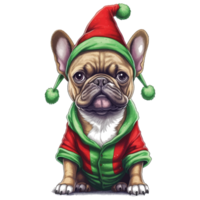 Cute pets in festive costumes, AI Generated png