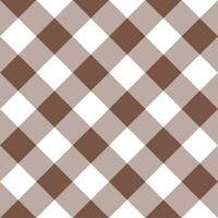 Brown plaid pattern background. plaid pattern background. plaid background. Seamless pattern. for backdrop, decoration, gift wrapping, gingham tablecloth. vector