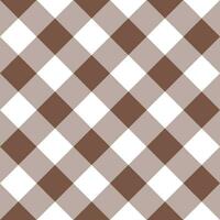 Brown plaid pattern background. plaid pattern background. plaid background. Seamless pattern. for backdrop, decoration, gift wrapping, gingham tablecloth. vector