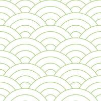 Light green Japanese wave pattern background. Japanese seamless pattern vector. Waves background illustration. for clothing, wrapping paper, backdrop, background, gift card. vector