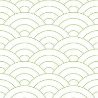 Light green Japanese wave pattern background. Japanese seamless pattern vector. Waves background illustration. for clothing, wrapping paper, backdrop, background, gift card. vector