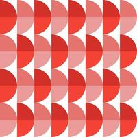 Red gradient half circle pattern. Half circle vector seamless pattern. Decorative element, wrapping paper, wall tiles, floor tiles, bathroom tiles.