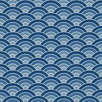Navy blue shade Japanese wave pattern background. Japanese seamless pattern vector. Waves background illustration. for clothing, wrapping paper, backdrop, background, gift card. vector